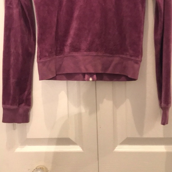 Juicy Couture purple mock neck hoodie size S - Picture 6 of 7